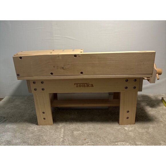 Tonka Workbench Wooden Toy With Tools & Accessories Creativity Fine Motor Skills - Picture 10 of 16